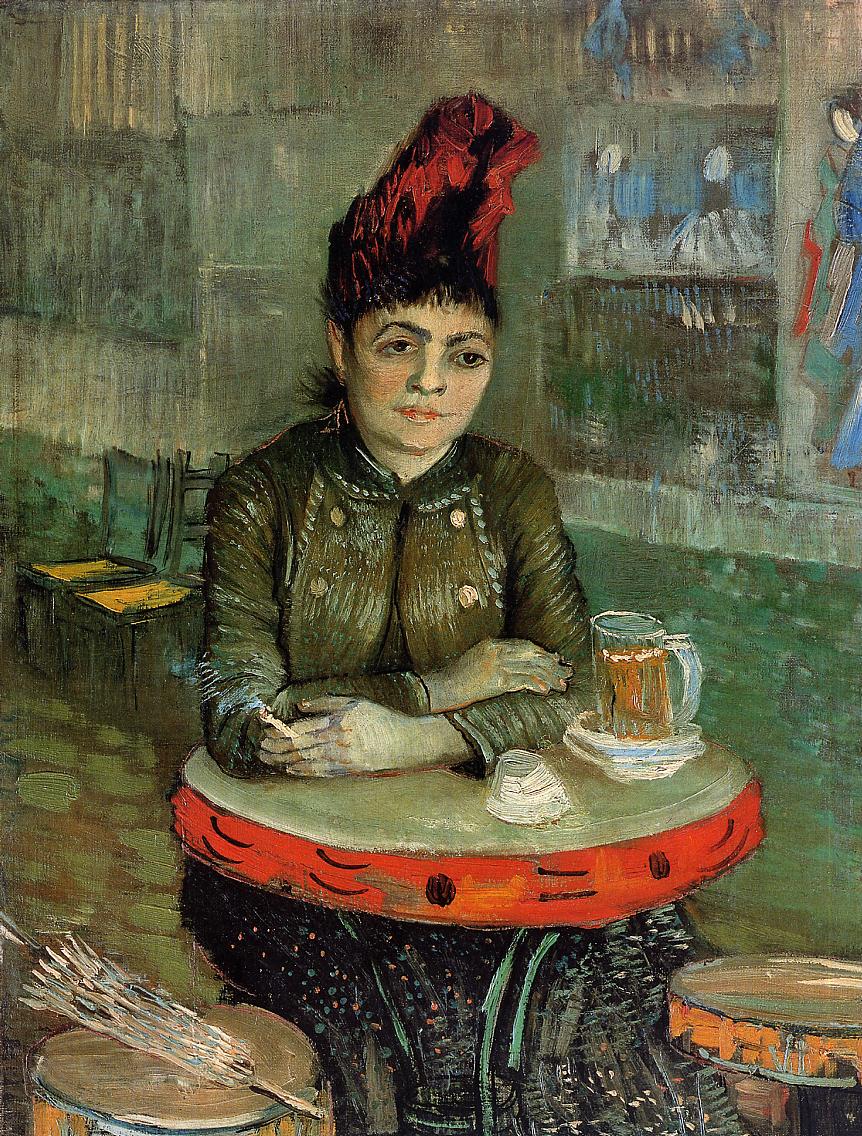 Agostina Segatori Sitting in the Cafe du Tamourin
