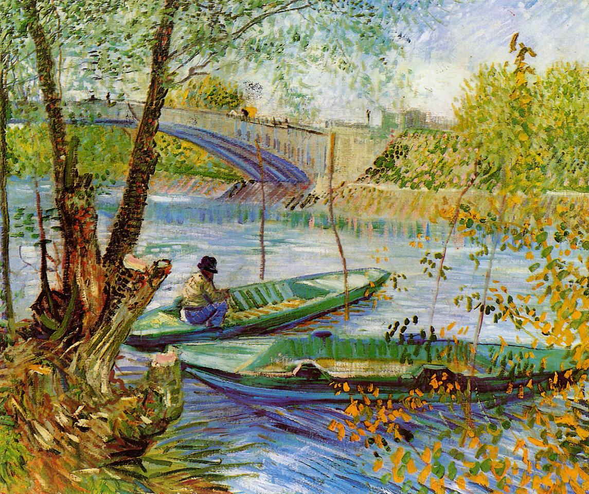 Fishing in the Spring - Pont de Clichy