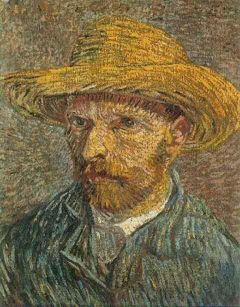 Self Portrait with Straw Hat 3