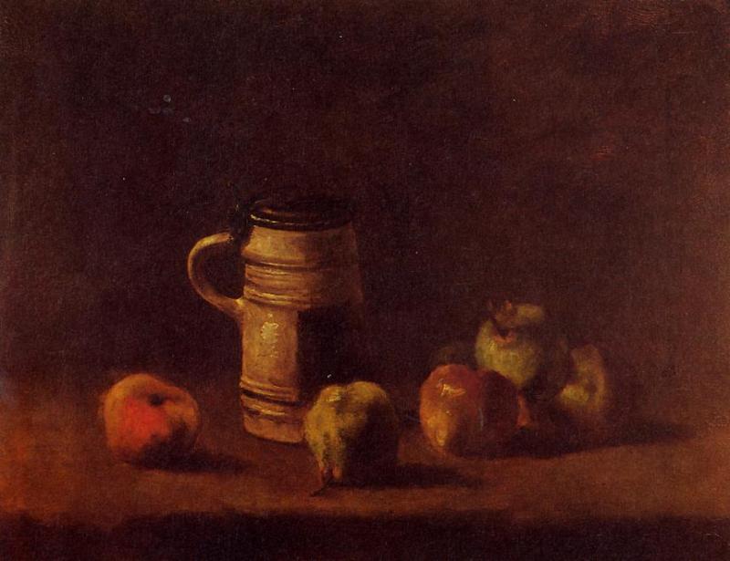 Still Life with Beer Mug and Fruit