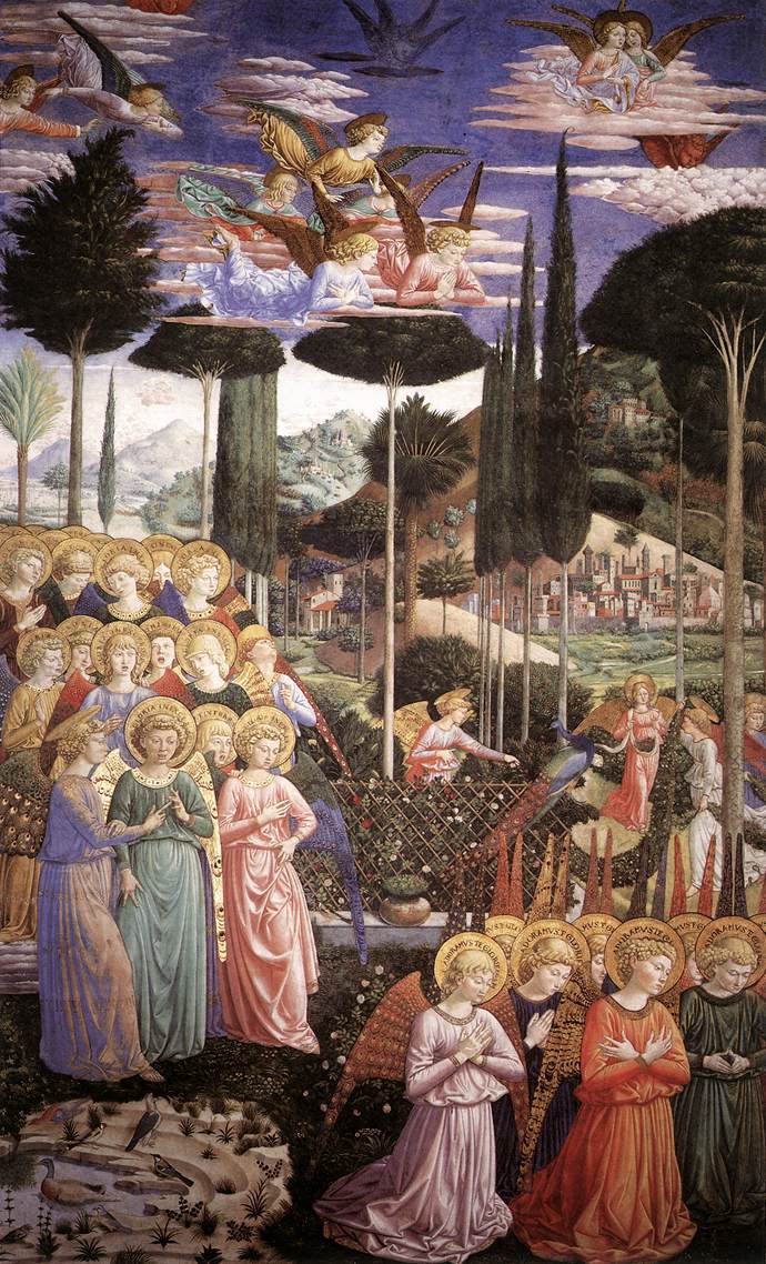 Angels Worshipping (left side)