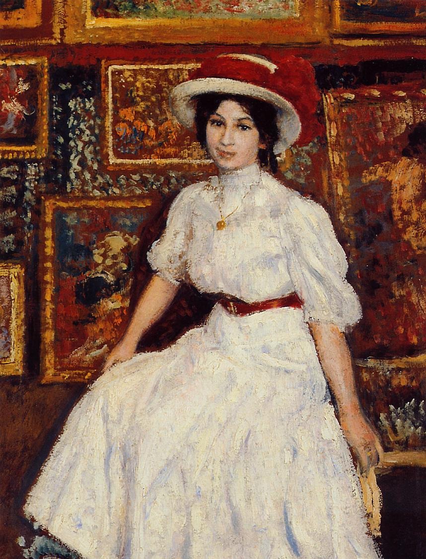 Young Girl in White