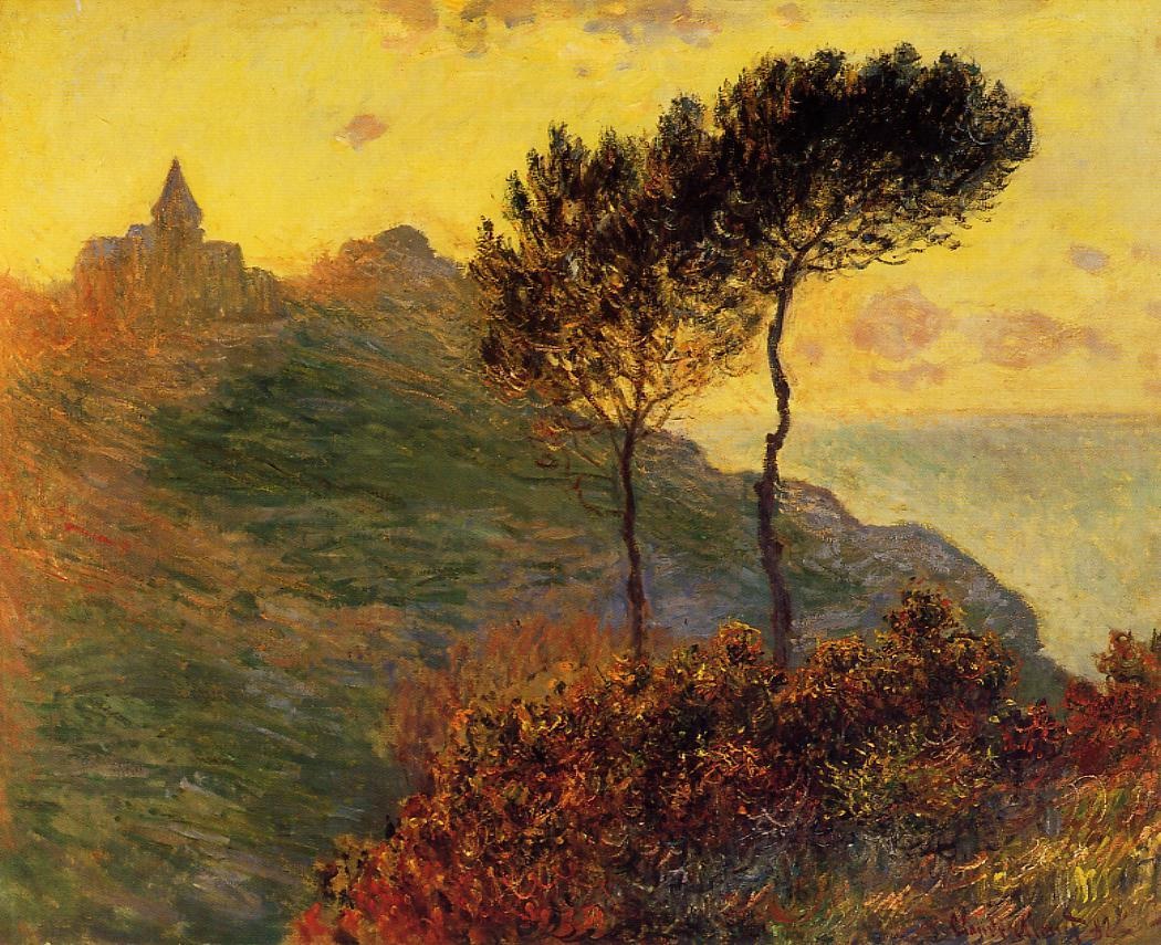 Church at Varengeville, against the Sunset