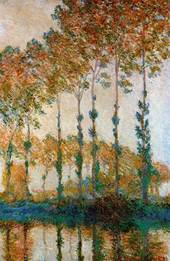 Poplars on the Banks of the River Epte in Autumn