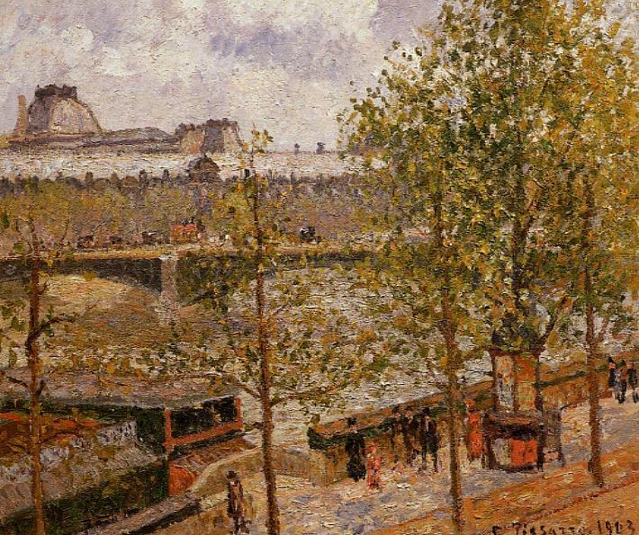 The Louvre - Morning, Sun, Quai Malaquais
