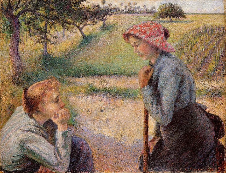 Two Peasant Woman Chatting