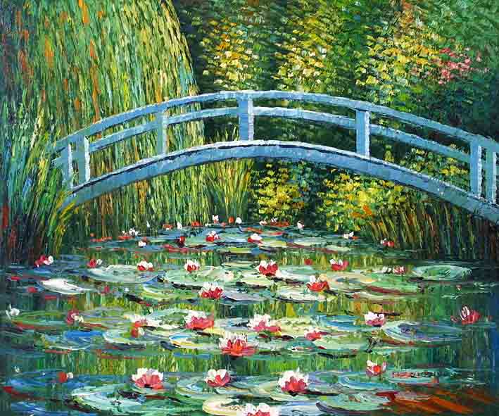 Japanese Bridge,oil painting supplies