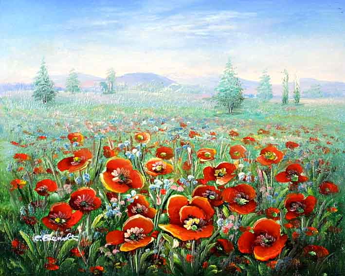 Poppies in the Field