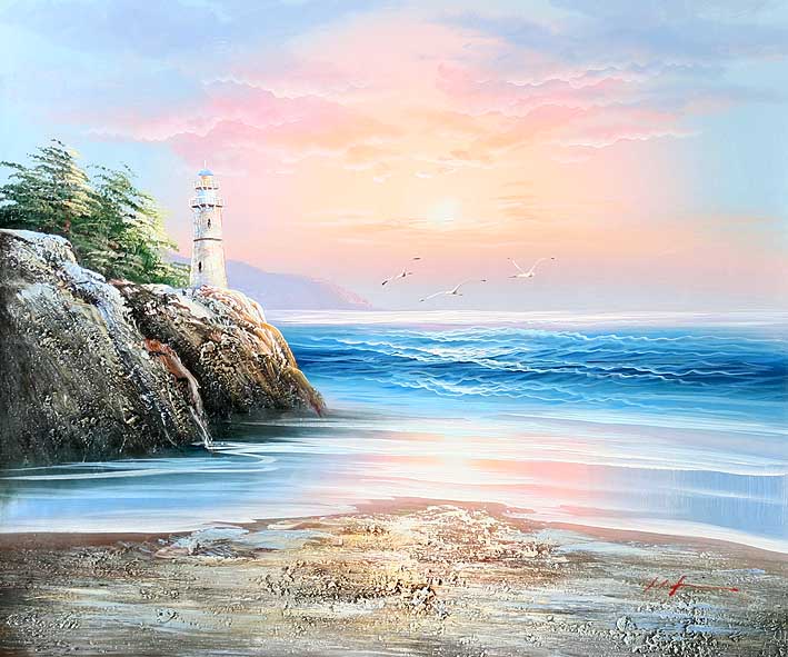 Dune Landscape with Lighthouse