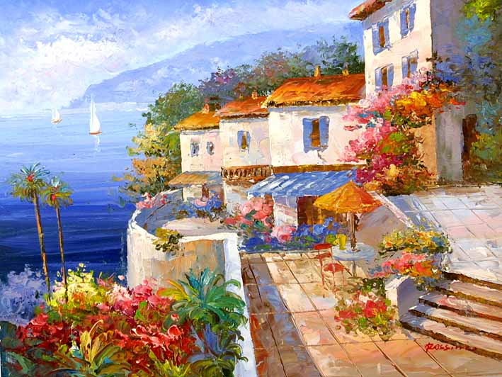 Mediterranean Impression,oil paintings