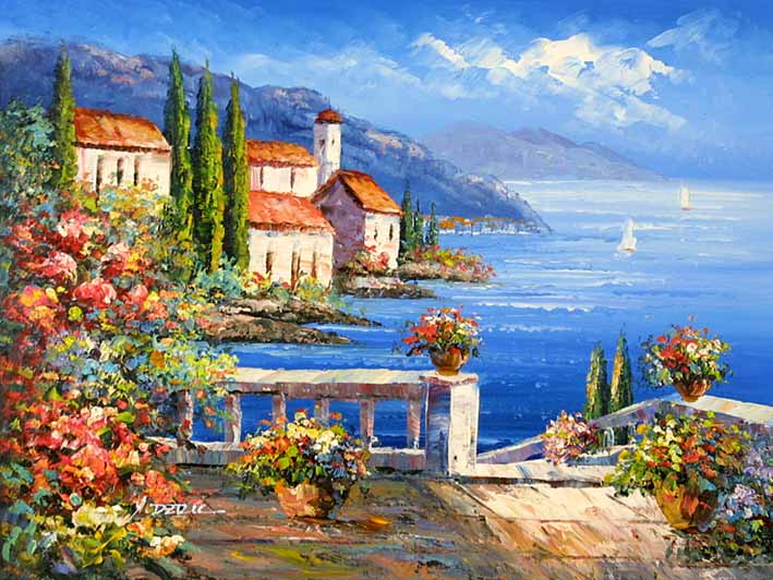 Mediterranean Impression,oil paintings from photos