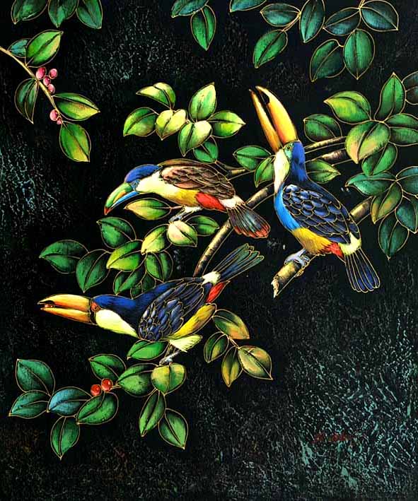 Toucans In The Tree