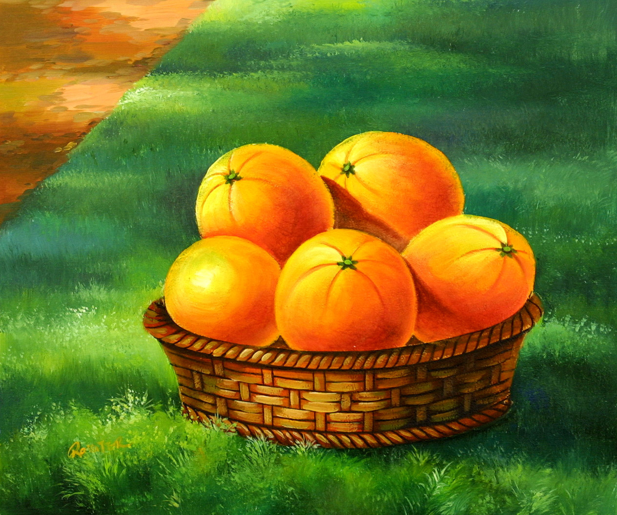 A Basket Of Oranges