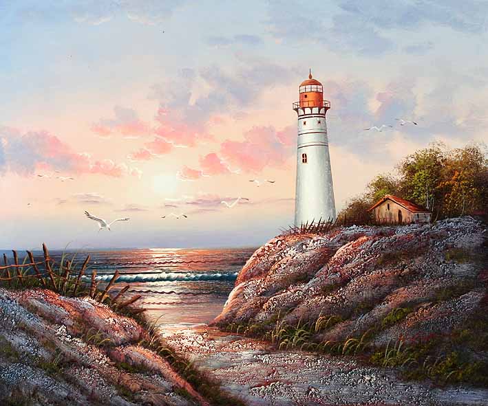 Dune Landscape with Lighthouse