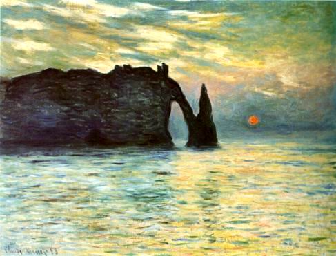 Etretat,Sunset,1883