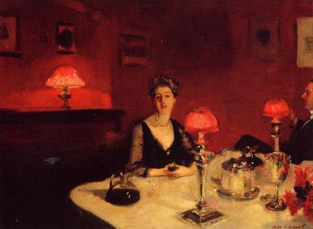 A Dinner Table at Night 1884