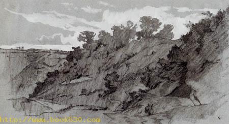 Campagna landscape with a donkey