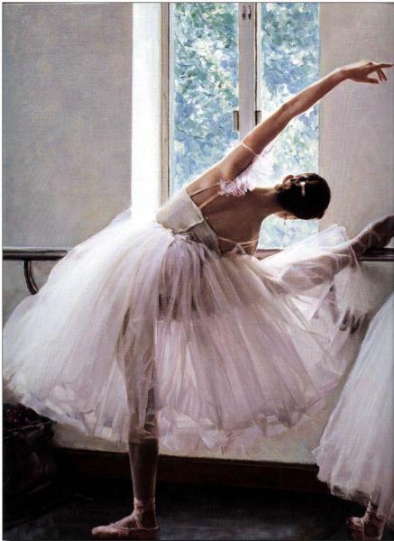 Ballet oil painting