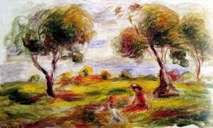 Landscape with Figures at Cagner, c.1916