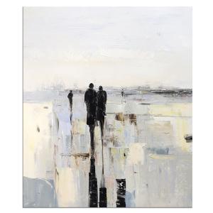 Modern Abstract Hand Painted Oil Paintings on Canvas Contemporary Artwork Wall Art Deco Stretched