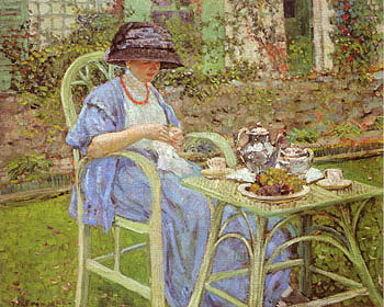 Frederick Carl Frieseke Breakfast in the Garden 1911