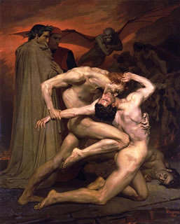 Dante and Virgil in Hell