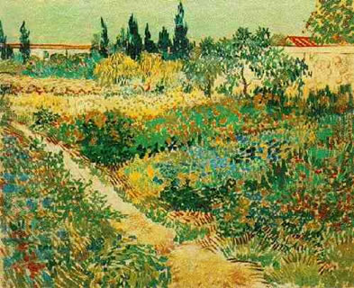 Flowering Garden with Path