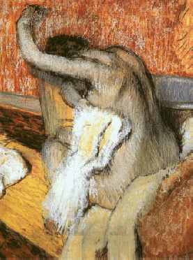 After the Bath, Woman Drying Herself