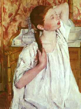 Girl Arranging Her Hair