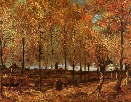 Lane with Poplars