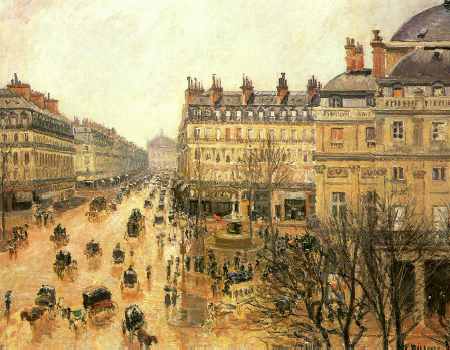 Place du Theatre Francais, Rain