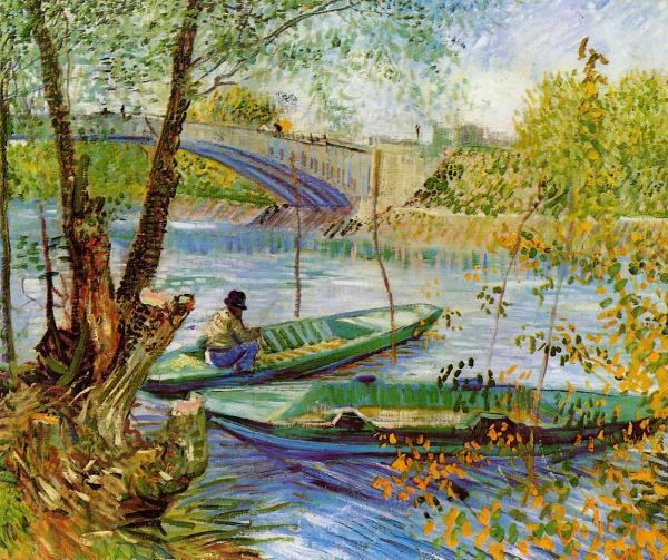 Fishing in the Spring - Pont de Clichy