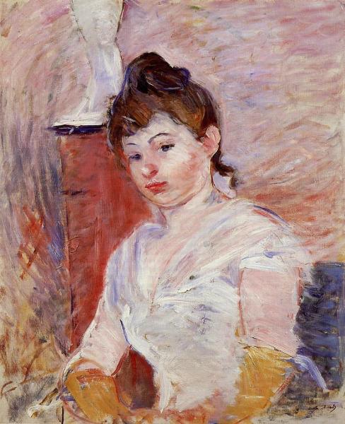 Young Woman in White